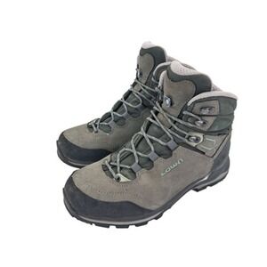 Lowa Lady Light GTX Boots Womens Size 7.5 Gray Nubuck Gore-Tex Hiking Vibram